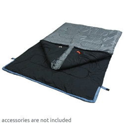 your GEAR 2 Mann Schlafsack Marin -7°C Deckenschlafsack 220x150 cm Doppelschlafsack 3-4 Jahreszeiten Blau Grau