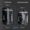 EXPLORER® Comfort XL Schlafsack -23°C -5°C [350GSM] 3-4 Jahreszeiten Winter Mumienschlafsack Schwarz für Erwachsene[2000g] 23