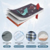 PLATINUM GOLD Flanellschlafsack für Erwachsene, 3–4-Jahreszeiten-XL-Schlafsack, Einzelschlafsack für 1 Person, Schlafsack Out