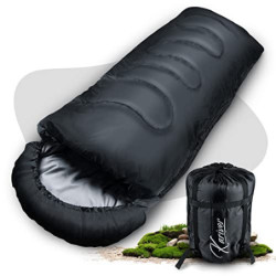 KARIVER Schlafsack 3-4 Jahreszeiten  360GSM / 2kg  wasserabweisend, waschmaschinenfester Deckenschlafsack für Outdoor & Indoo