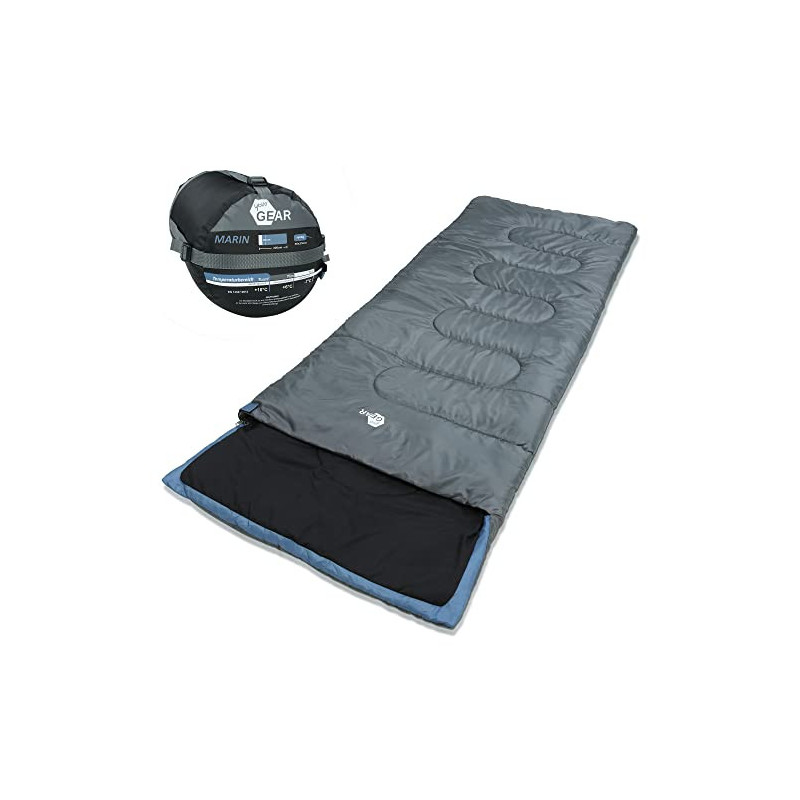 your GEAR Schlafsack Marin -7°C Deckenschlafsack 220x80 cm 3-4 Jahreszeiten Blau Grau leicht warm kleines Packmaß your GEAR Schlafsack Marin -7°C Deckenschlafsack 220x80 cm 3-4 Jahreszeiten Blau Grau leicht warm kleines Packmaß