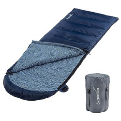 Skandika Deckenschlafsack Dundee Flanell | Baumwolle, Luxus-Qualität, koppelbar, Doppelschlafsack, 3 Jahreszeiten, bis -20°C,