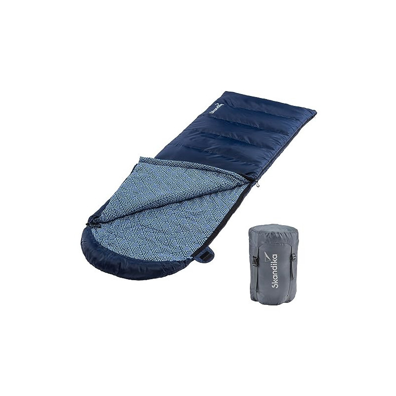 Skandika Deckenschlafsack Dundee Flanell | Baumwolle, Luxus-Qualität, koppelbar, Doppelschlafsack, 3 Jahreszeiten, bis -20°C, Skandika Deckenschlafsack Dundee Flanell | Baumwolle, Luxus-Qualität, koppelbar, Doppelschlafsack, 3 Jahreszeiten, bis -20°C,