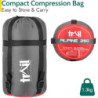 Trail-Alpin-Schlafsack mit Kapuze – 250 g Schlafsack, 3-Jahreszeiten- Schlafsack. Leicht, kleines Packmaß – mit Kapuze und Ko