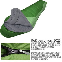 Norskskin Leichter Schlafsack 4 Jahreszeiten 0°C bis -23°C - Mumienschlafsack extra lang  230 x 82 cm  - wasserabweisender Sc