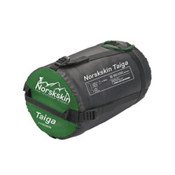 Norskskin Leichter Schlafsack 4 Jahreszeiten 0°C bis -23°C - Mumienschlafsack extra lang  230 x 82 cm  - wasserabweisender Sc