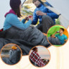 Poepore Schlafsack Outdoor Winter für Erwachsene Extra Breit 4 Jahreszeiten XXL Schlafsäcke Warmer Baumwolle Flanell Deckensc