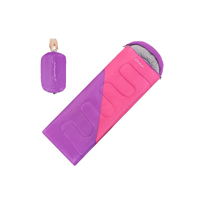 Clostnature Schlafsack Outdoor mit Erwachsene, Leichter Schlafsäcke für Camping, 3-4 Jahreszeiten Deckenschlafsäcke mit Klein