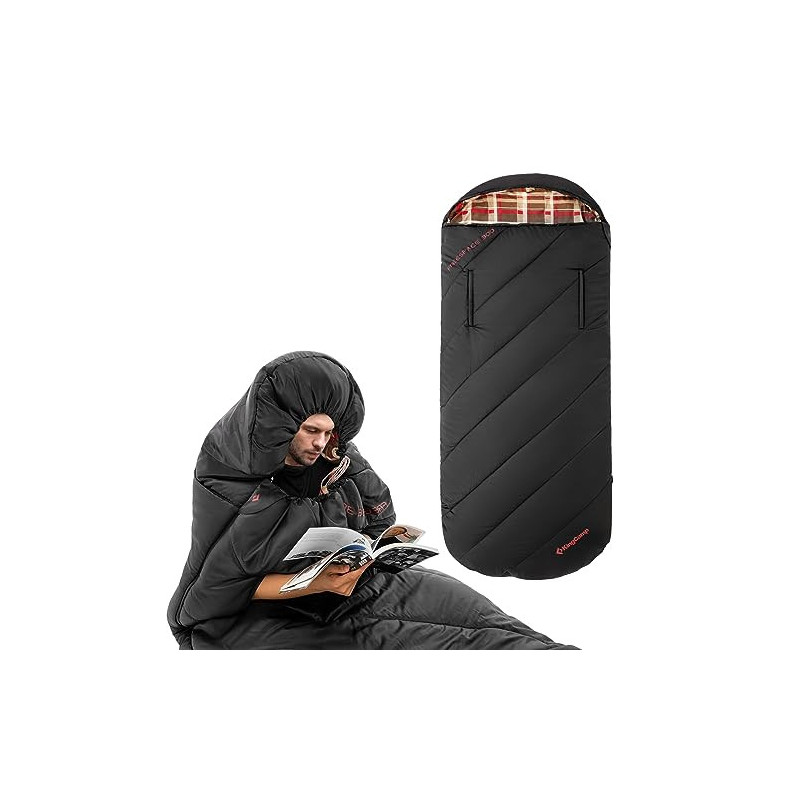 Kingcamp Flanellschlafsack 100 cm breit XXL, Warm Schlafsack mit Reißverschluss für Arme, 3-4 Jahreszeiten Schlafsäcke groß, Kingcamp Flanellschlafsack 100 cm breit XXL, Warm Schlafsack mit Reißverschluss für Arme, 3-4 Jahreszeiten Schlafsäcke groß,
