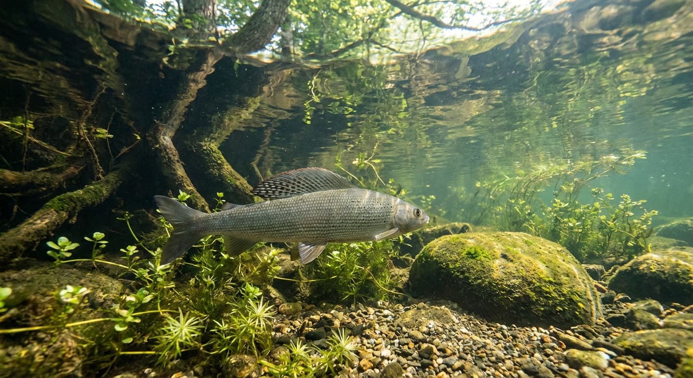 Renaturierte Äschenregion - Lebensraum und Artenschutz