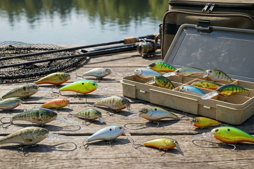 Crankbait-Wobbler mit markanter Tauchschaufel in verschiedenen Farben