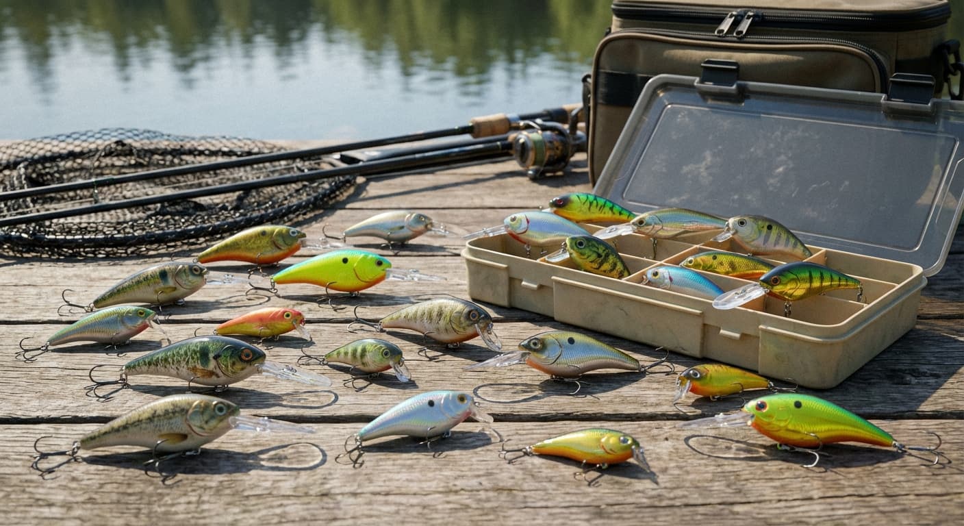 Crankbait-Wobbler mit markanter Tauchschaufel in verschiedenen Farben