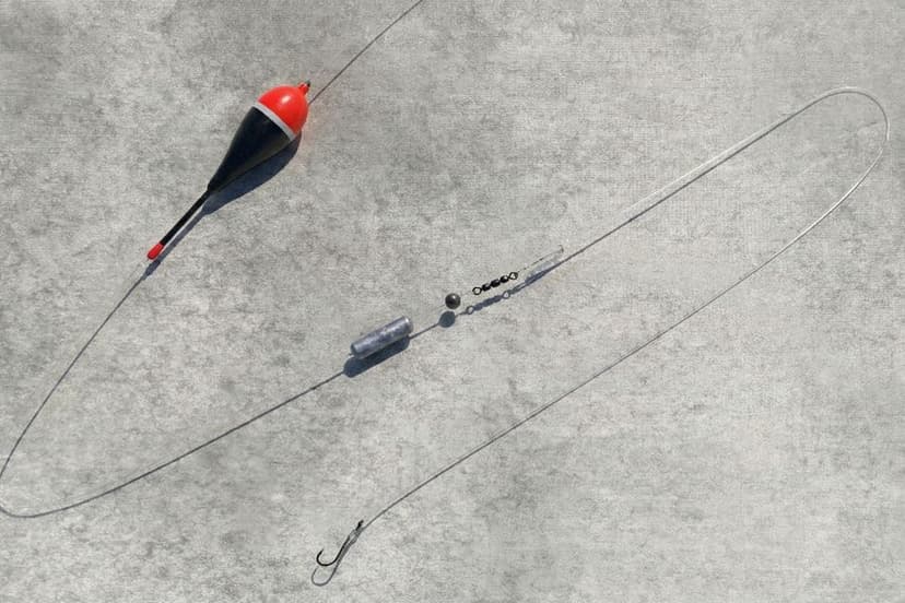 Angler am Forellensee beim Tremarella-Angeln mit langer weicher Rute und zitternder Handgelenkbewegung