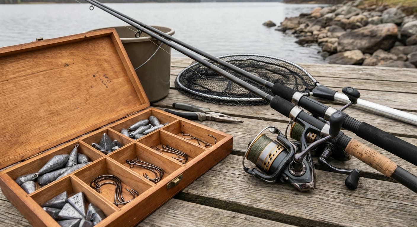 Aalangel Montage und Ausrüstung komplett