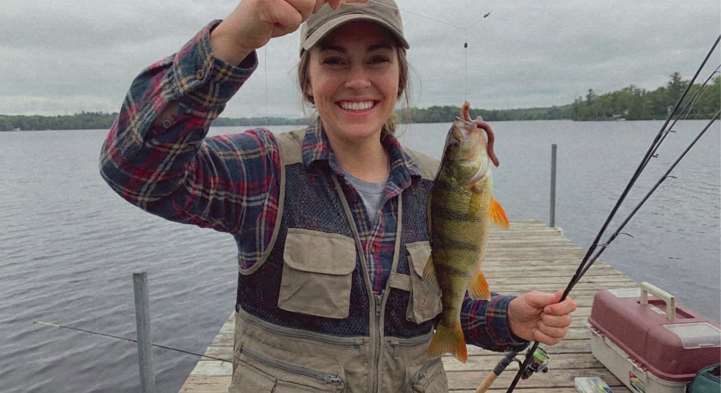 Drop Shot Montage für Barsch mit Gummiköder am Gewässer