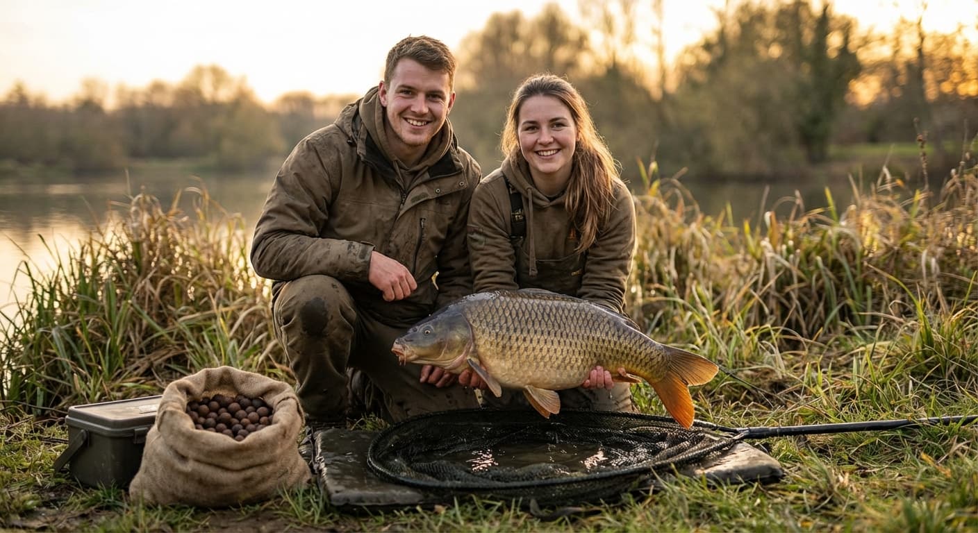 Spiegelkarpfen gefangen mit Pop-Up Boilie D-Rig